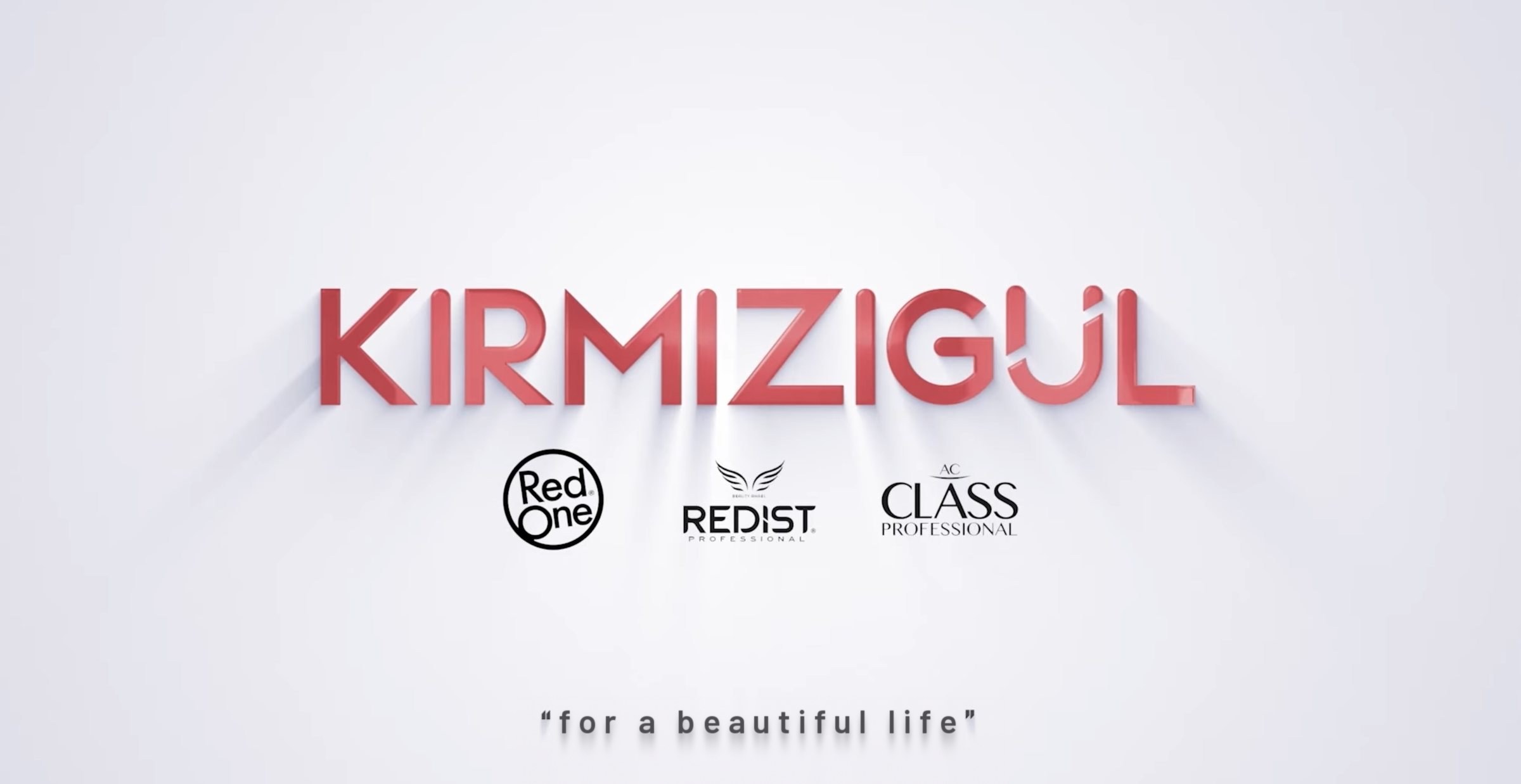 Kırmızıgül logo with the RedOne, Redist and Ac Class brands: for a beautiful life